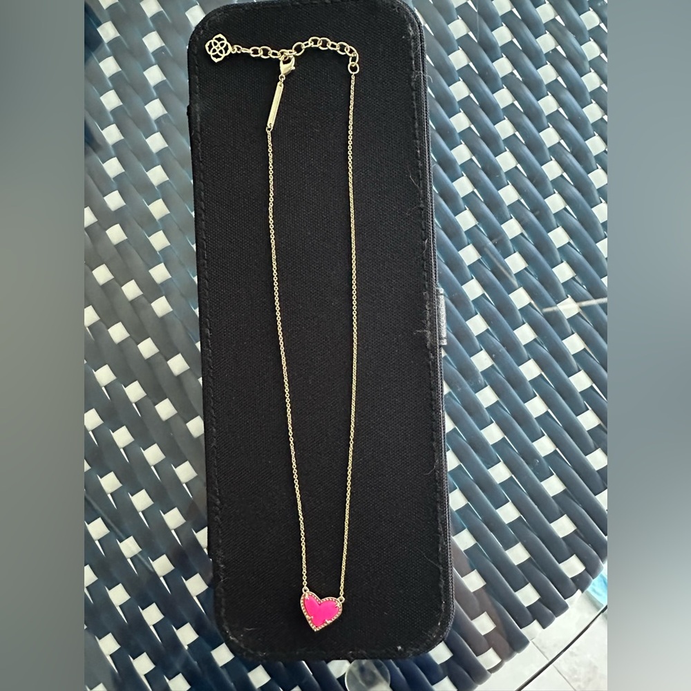 Kendra Scott Gold and Pink Necklace